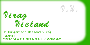 virag wieland business card